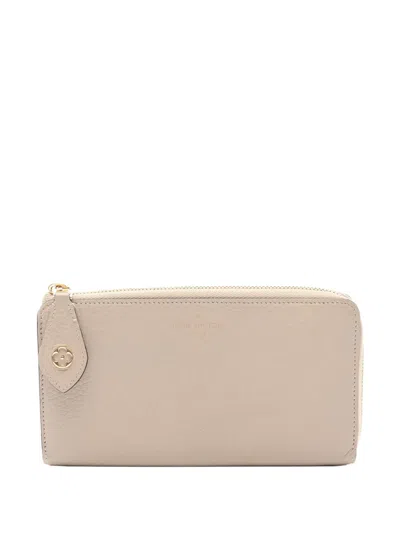 Pre-owned Louis Vuitton 2021-2025 Taurillon Comete Wallet Long Wallets In Brown