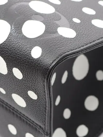 Pre-owned Louis Vuitton 2021-2025 Yayoi Kusama Monogram Giant Empreinte Onthego Mm Satchel In Black