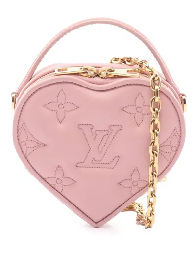 Pre-owned Louis Vuitton 2021-2026 Bubblegram Pop My Heart Crossbody Bag In Pink