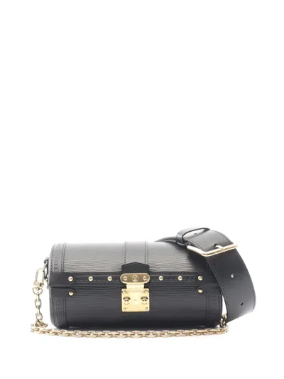 Pre-owned Louis Vuitton 2021-2026 Epi Papillon Trunk Shoulder Bag In Black