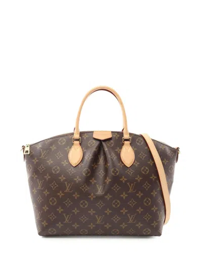 Pre-owned Louis Vuitton 2021-2026 Monogram Boetie Mm Satchel In Brown