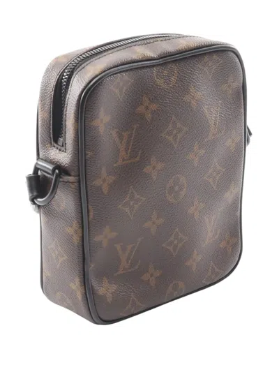 Pre-owned Louis Vuitton 2021-2026 Monogram Christopher Wearable Wallet Crossbody Bag In Brown