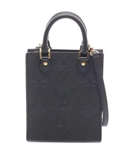 Pre-owned Louis Vuitton 2021-2026 Monogram Empreinte Petit Sac Plat Satchel In Black
