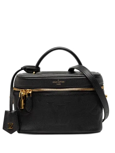 Pre-owned Louis Vuitton 2021-2026 Monogram Giant Empreinte Pm Vanity Bag In Black