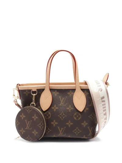 Pre-owned Louis Vuitton 2021-2026 Monogram Neverfull Bb Handbag In Brown