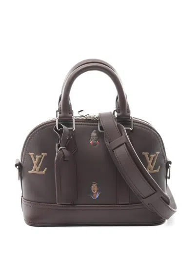 Pre-owned Louis Vuitton 2021 25 Alma Henry Taylor Tote Bag In Brown