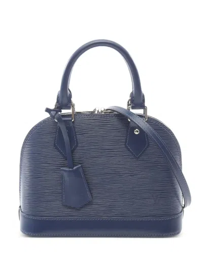 Pre-owned Louis Vuitton 2021 Alma Bb Handbag In Blue