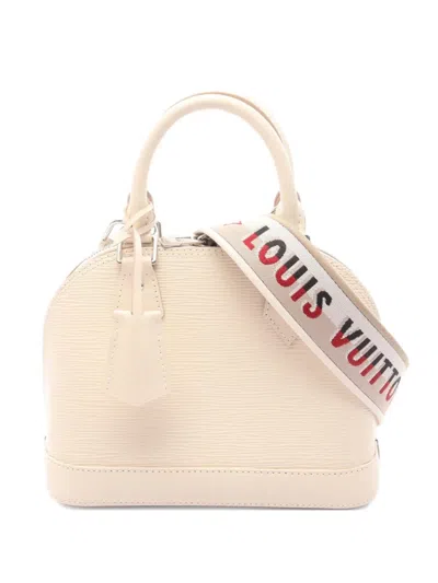 Pre-owned Louis Vuitton 2021 Alma Bb Handbag In White