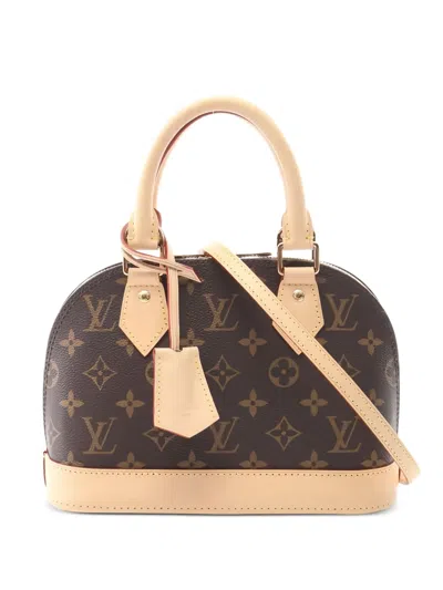 Pre-owned Louis Vuitton 2021 Alma Bb Monogram Handbag In Brown
