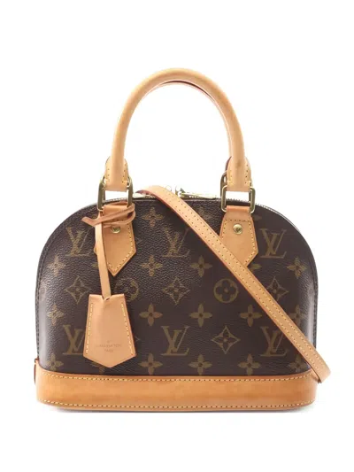 Pre-owned Louis Vuitton 2021 Alma Bb Monogram Tote Bag In Brown