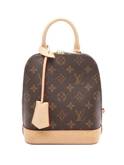 Pre-owned Louis Vuitton 2021 Alma Monogram Backpack In Brown