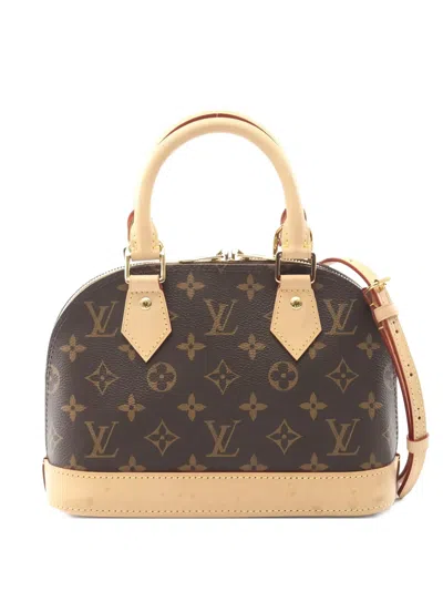 Pre-owned Louis Vuitton 2021 Bb Alma Monogram Tote Bag In Brown