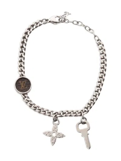 Pre-owned Louis Vuitton 2021 Brasserie Key-embellishment Bracelet In Silver