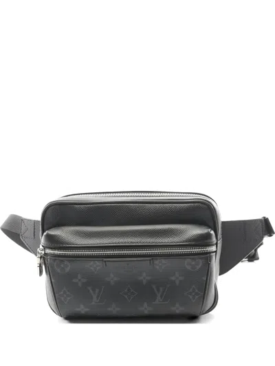 Pre-owned Louis Vuitton 2021 Bumbag Outdoor Taigarama Belt Bag In Black