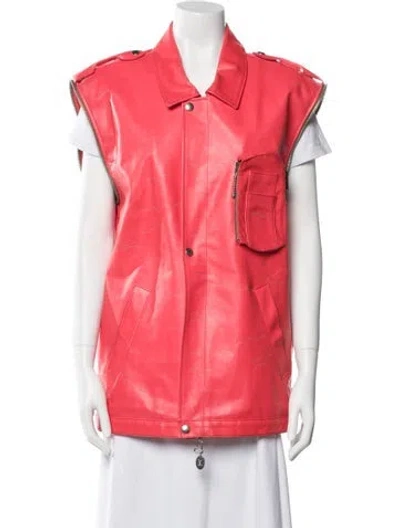 Pre-owned Louis Vuitton 2021 Calfskin Vest In Red