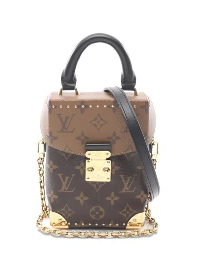 Pre-owned Louis Vuitton 2021 Camera Box Leather Handbag In Brown