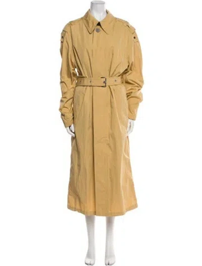 Pre-owned Louis Vuitton 2021 Car Trench Coat W/ Tags In Yellow