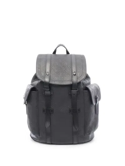Pre-owned Louis Vuitton 2021 Christopher Mm Monogram Backpack In Black