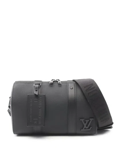 Pre-owned Louis Vuitton 2021 City Keepall Shoulder Bag In Black