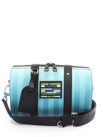 Pre-owned Louis Vuitton 2021 City Keepall Shoulder Bag In Blue