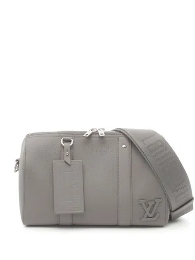 Pre-owned Louis Vuitton 2021 City Keepall Shoulder Bag In Grey