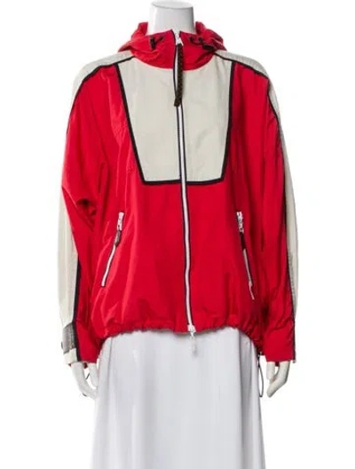 Pre-owned Louis Vuitton 2021 Colorblock Pattern Jacket In Red