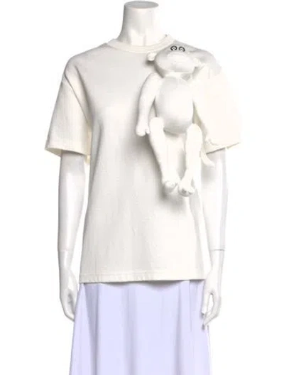 Pre-owned Louis Vuitton 2021 Crew Neck Sweatshirt In White