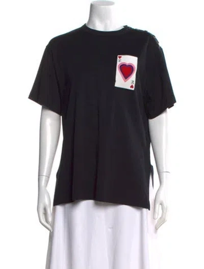 Pre-owned Louis Vuitton 2021 Crew Neck T-shirt In Black