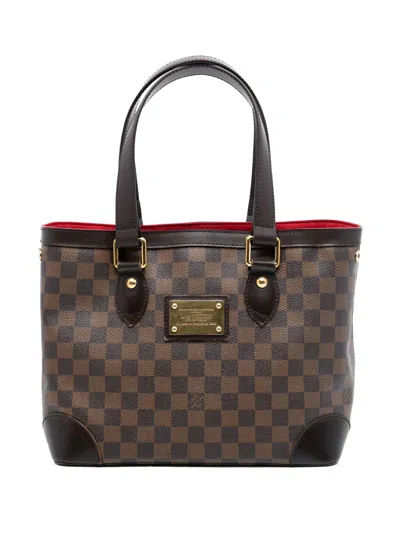 Pre-owned Louis Vuitton 2021 Damier Ebene Hampstead Pm Tote Bag In Brown