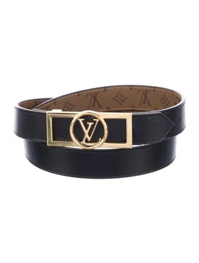 Pre-owned Louis Vuitton 2021 Dauphine 25mm Reversible Belt In Multi