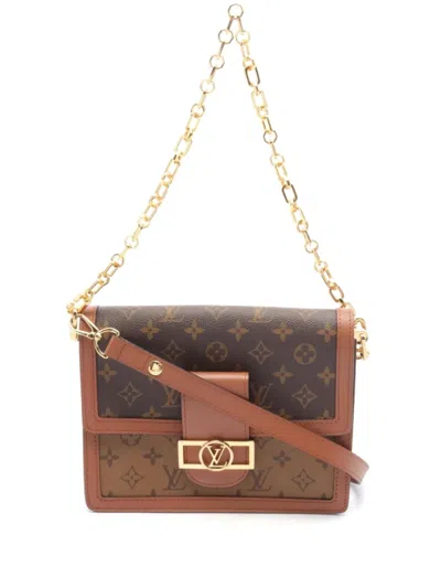 Pre-owned Louis Vuitton 2021 Dauphine Mm Shoulder Bag In Brown