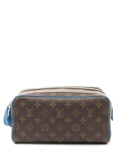 Pre-owned Louis Vuitton 2021 Dopp Kit Clutch Bag In Brown