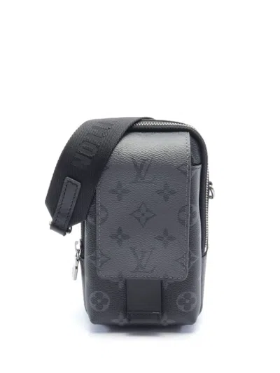 Pre-owned Louis Vuitton 2021 Double Phone Pouch In Black