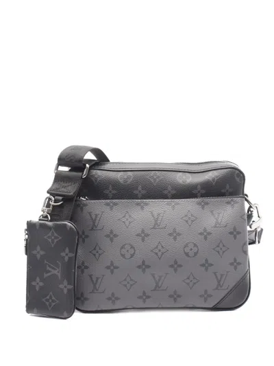 Pre-owned Louis Vuitton 2021 Eclipse Messenger Bag In Black