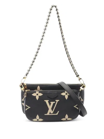 Pre-owned Louis Vuitton 2021 Empreinte Monogram Shoulder Bag In Black