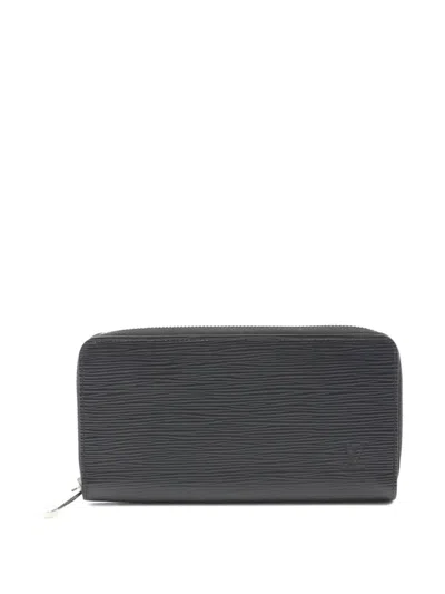 Pre-owned Louis Vuitton 2021 Epi Leather Wallet In Black
