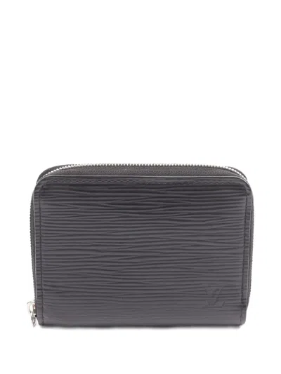 Pre-owned Louis Vuitton 2021 Épi-leather Zippy Coin Purse In Black