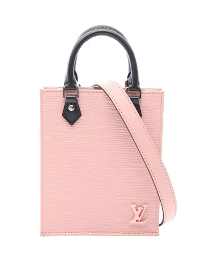 Pre-owned Louis Vuitton 2021 Epi Petit Sac Plat Satchel In Pink
