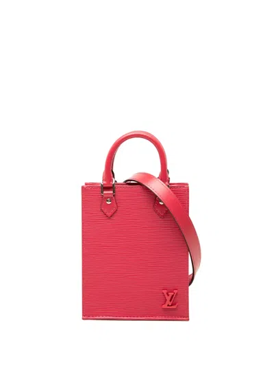 Pre-owned Louis Vuitton 2021 Epi Petit Sac Plat Satchel In Pink