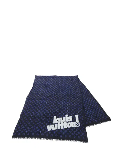 Pre-owned Louis Vuitton 2021 Etor Everyday Scarf In Blue