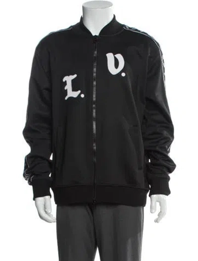 Pre-owned Louis Vuitton 2021 Flower Band Track Jacket Bomber Jacket In Black