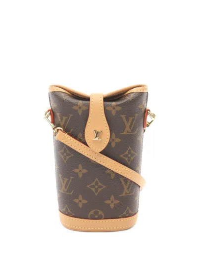Pre-owned Louis Vuitton 2021 Fold Me Pouch Crossbody Bag In Brown