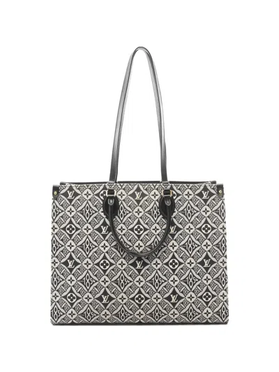 Pre-owned Louis Vuitton 2021 Gm Onthego Tote Bag In Black
