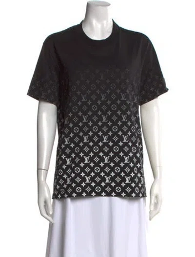 Pre-owned Louis Vuitton 2021 Gradient Monogram T-shirt In Black/white