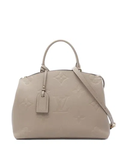 Pre-owned Louis Vuitton 2021 Grand Palais Mm Monogram Empreinte Handbag In Neutral