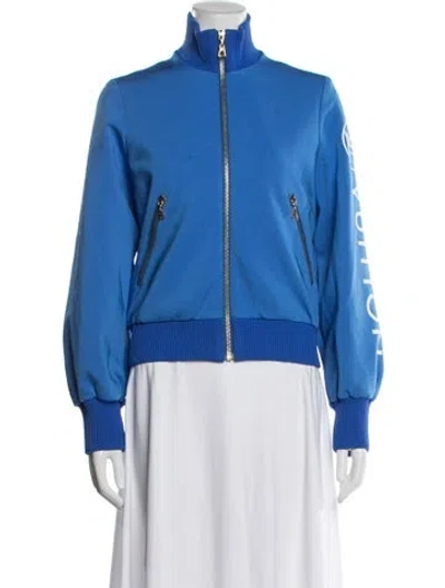 Pre-owned Louis Vuitton 2021 Graphic Print Bomber Jacket In Blue