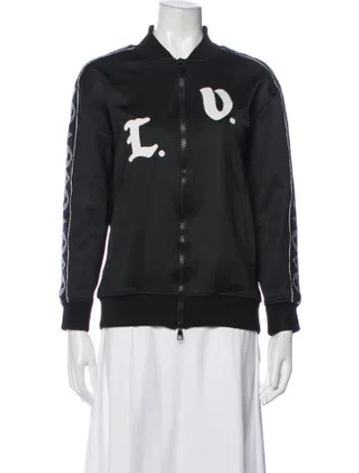 Pre-owned Louis Vuitton 2021 Graphic Print Bomber Jacket In Grey