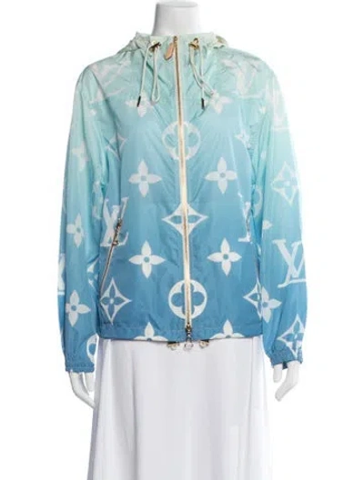 Pre-owned Louis Vuitton 2021 Graphic Print Jacket In Blue