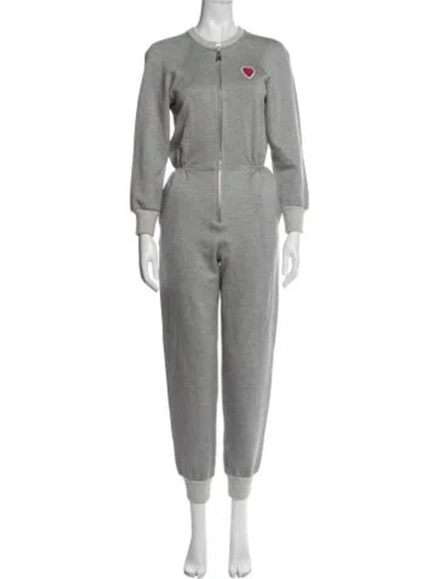 Pre-owned Louis Vuitton 2021 Graphic Print Jumpsuit In Gray