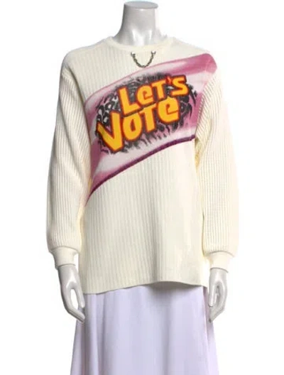 Pre-owned Louis Vuitton 2021 Graphic Print Sweatshirt W/ Tags In Neutral